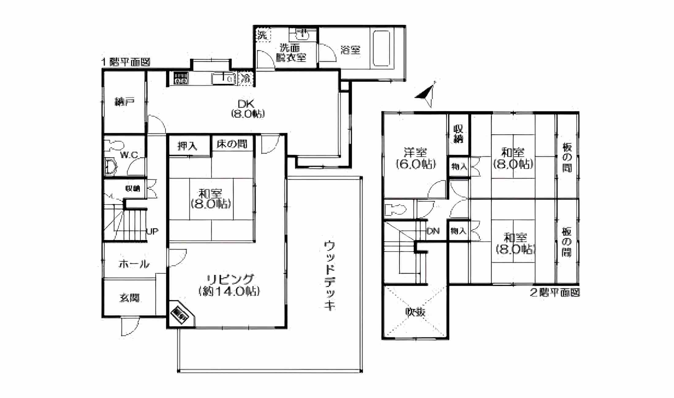 静岡県熱海市網代の物件の間取り