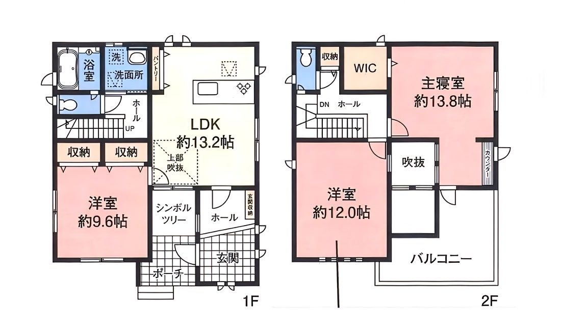 館山市那古の中古戸建の間取り