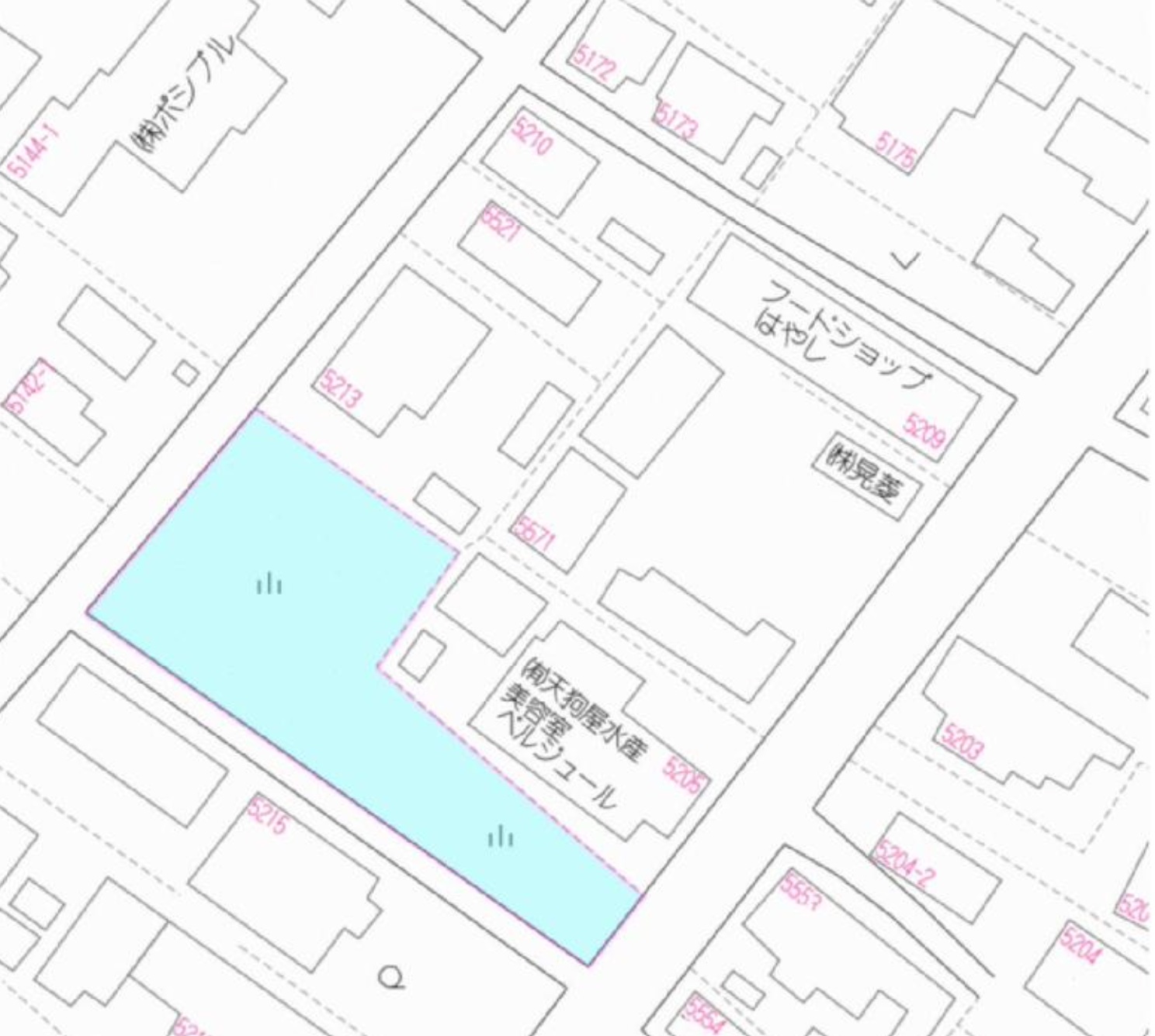 九十九里町作田の土地の周辺地図