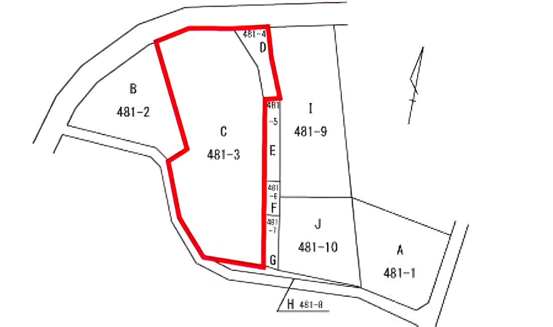 茨城県鹿嶋市大字大小志崎の区画図