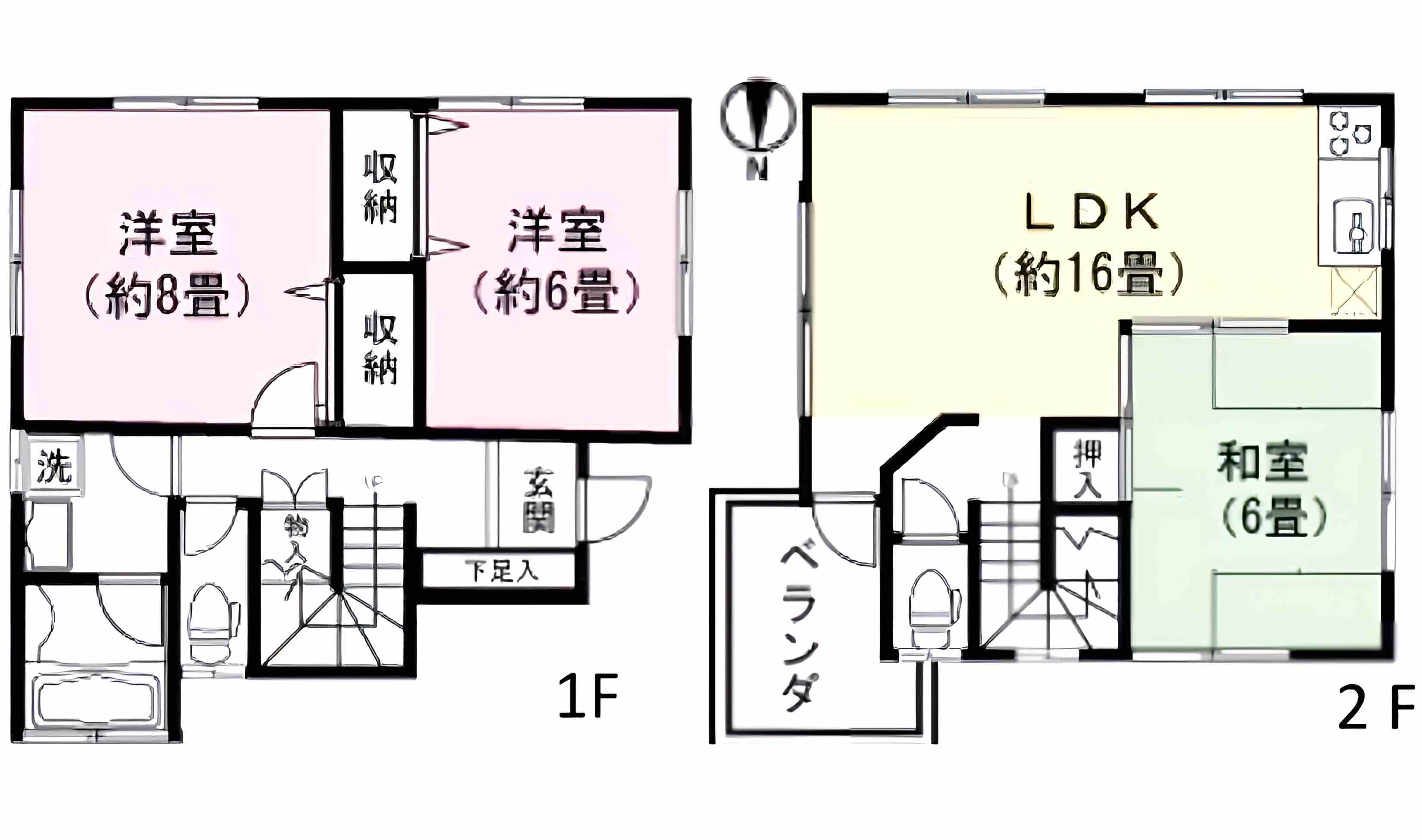 大室高原（伊豆高原）の別荘物件の間取り