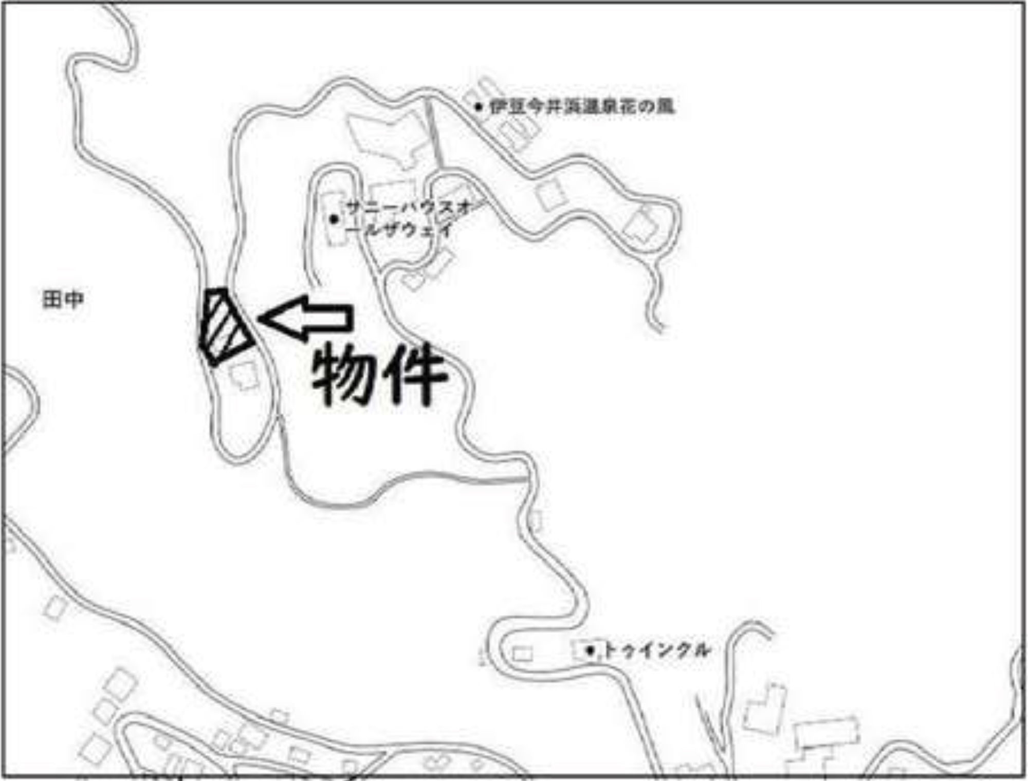 小田急今井浜別荘地の物件の周辺地図1