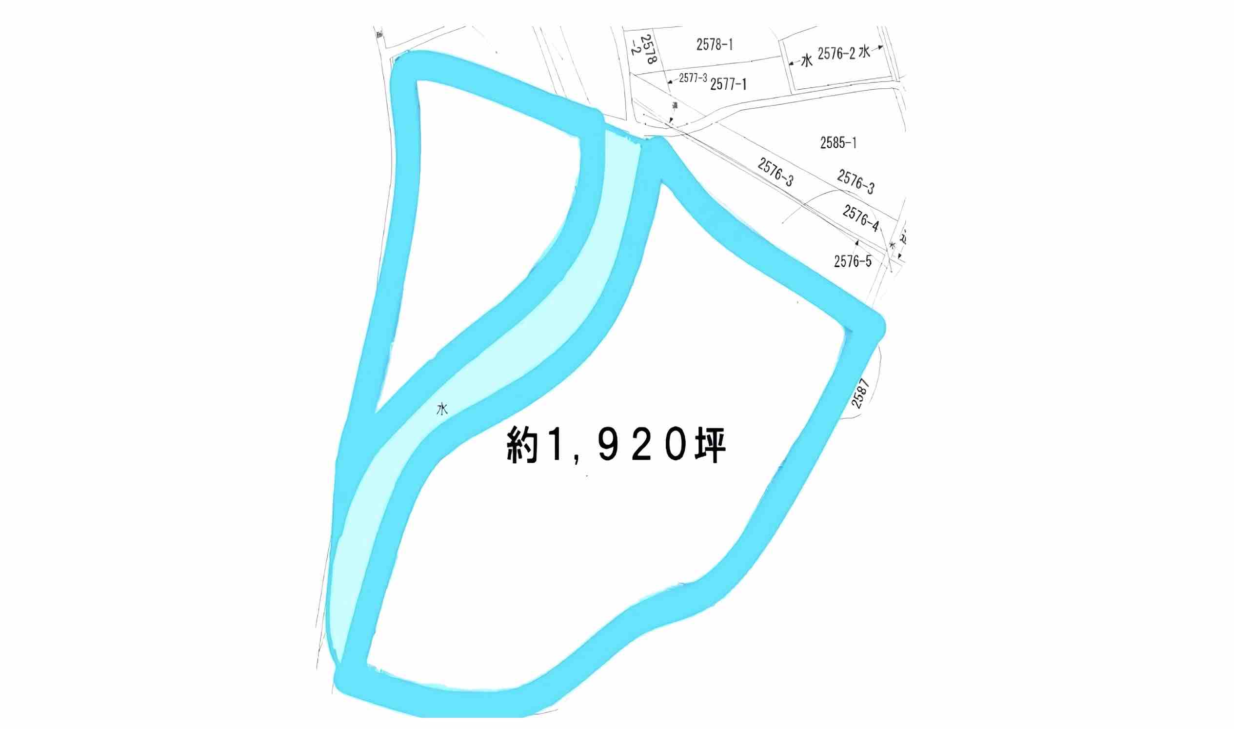 洲本市由良町由良の土地の区画図