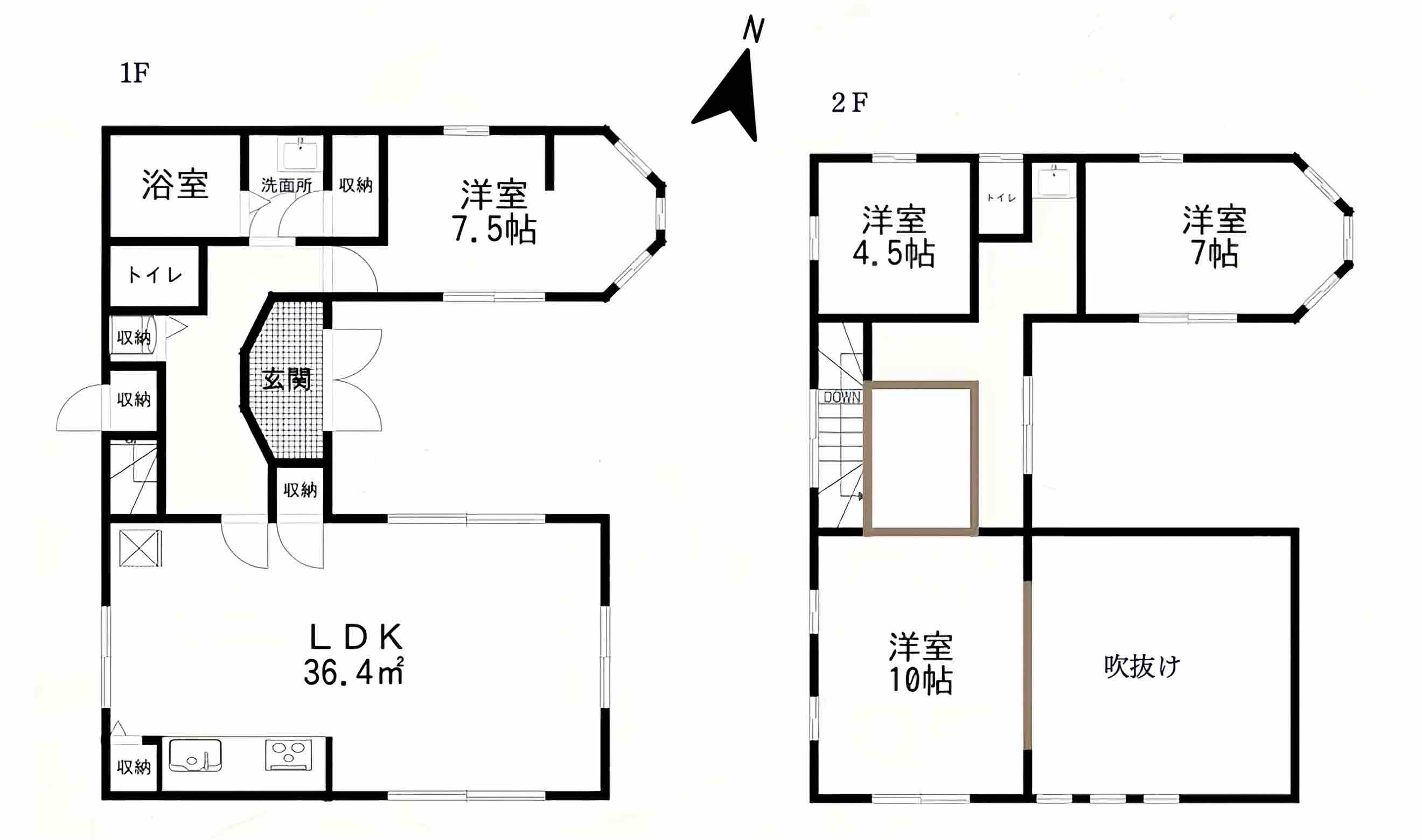 鹿嶋市荒野の物件の間取り