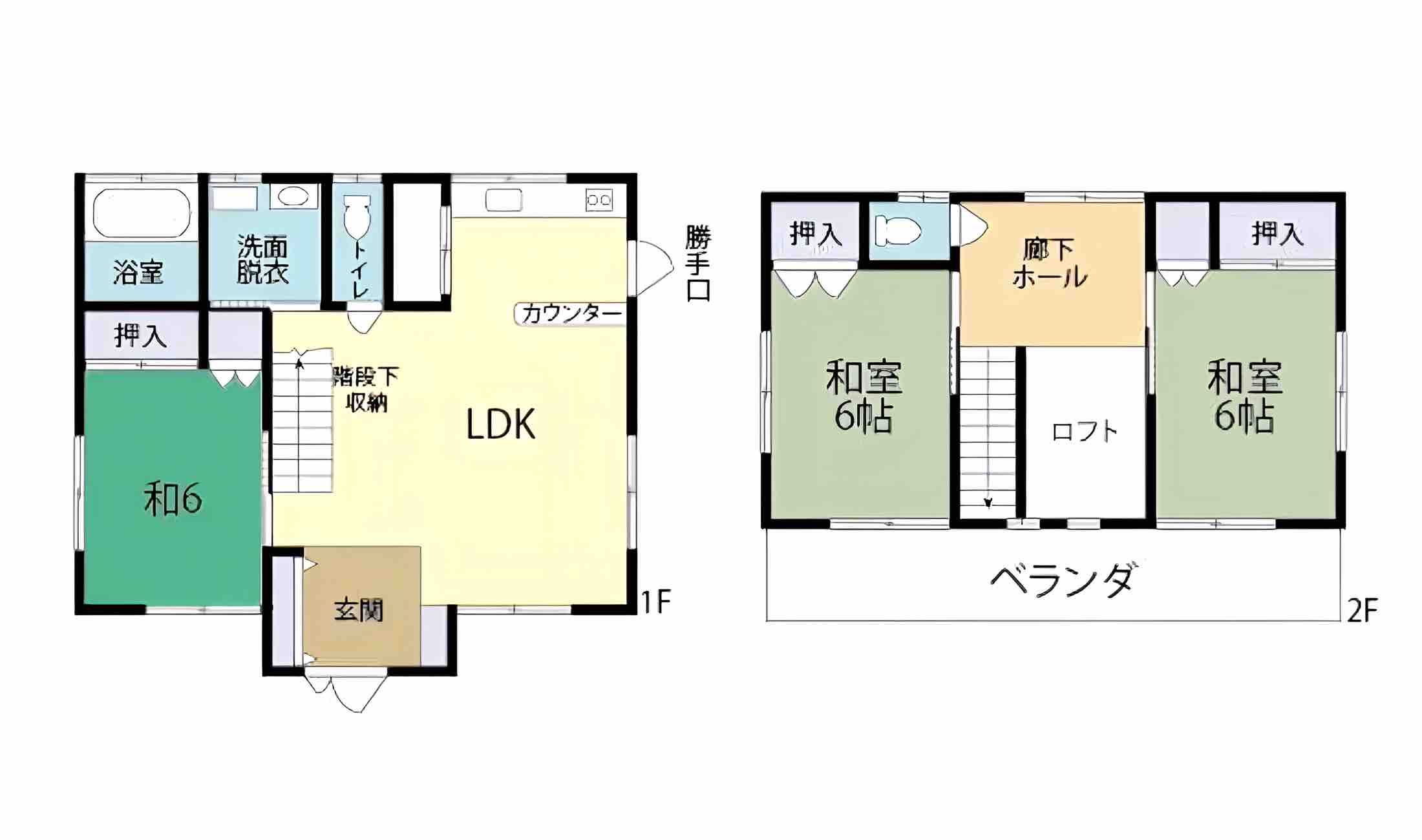 東吾妻町西榛名の物件の間取り