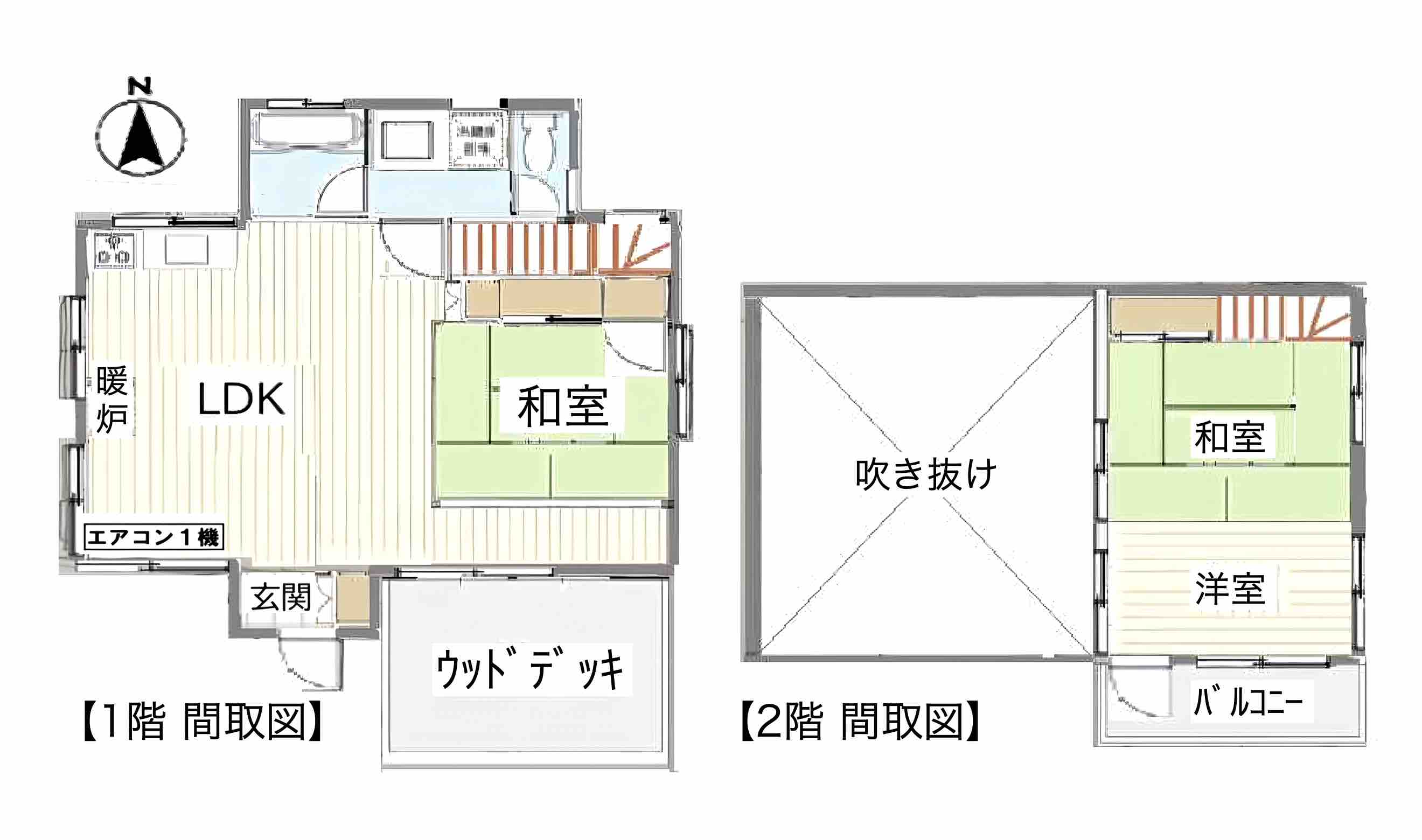 鉾田市梶山の物件の間取り