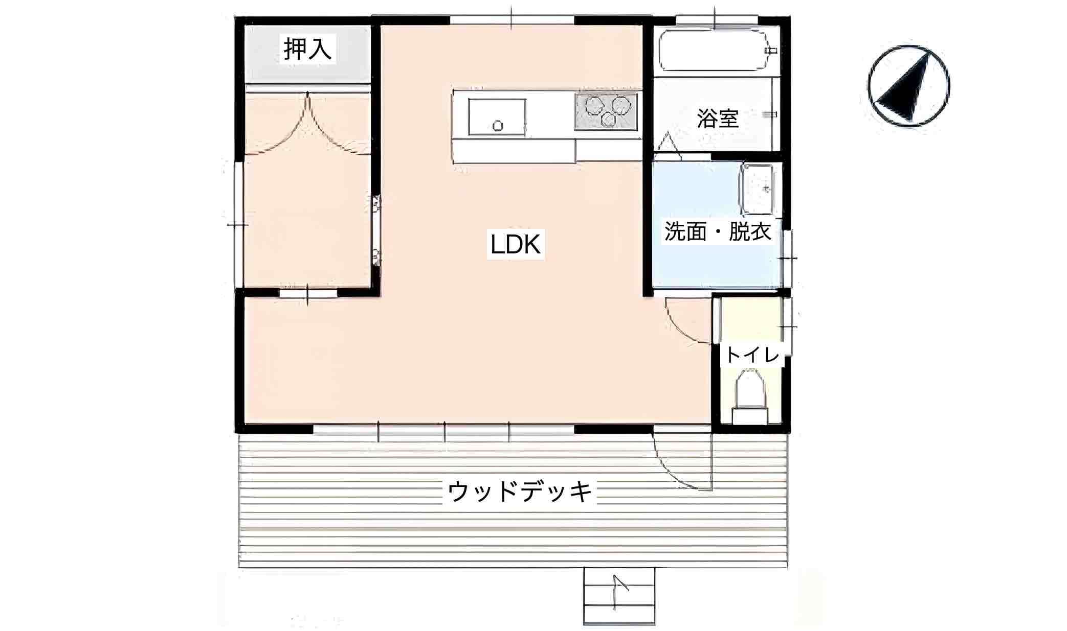 桐生市黒保根町下田沢の物件の間取り