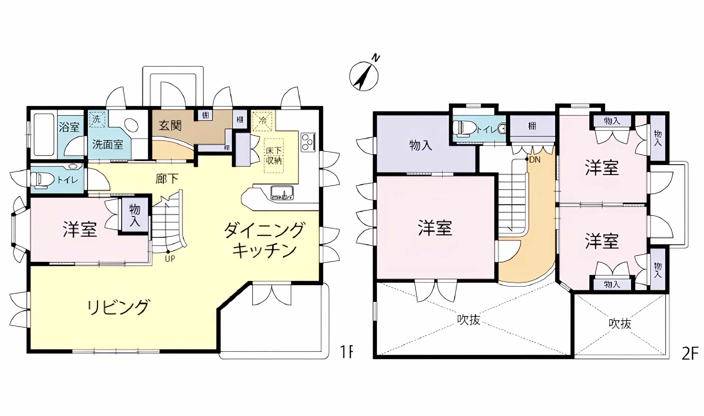 静岡県沼津市岡宮の物件の間取り