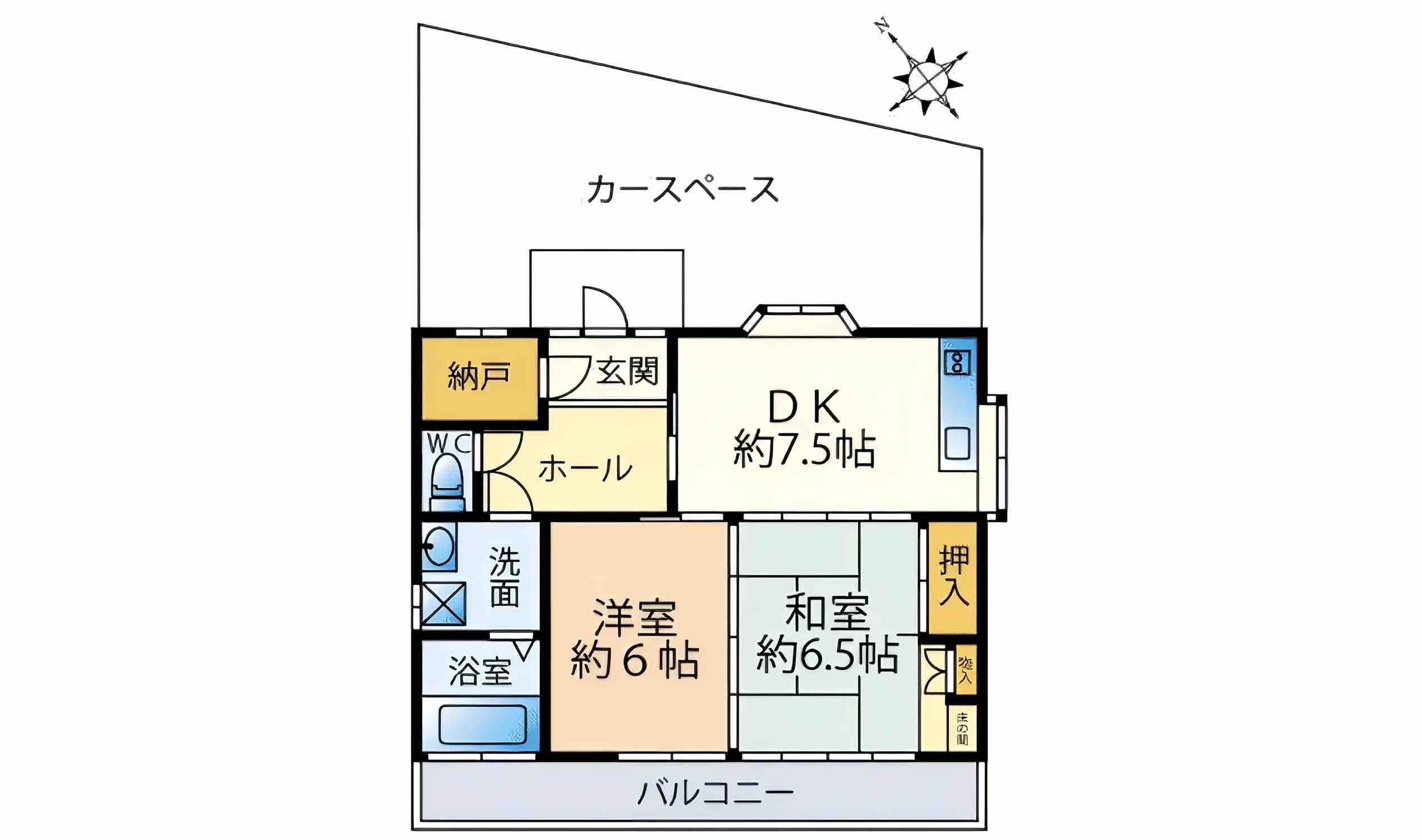 箱根明神平の中古戸建の間取り