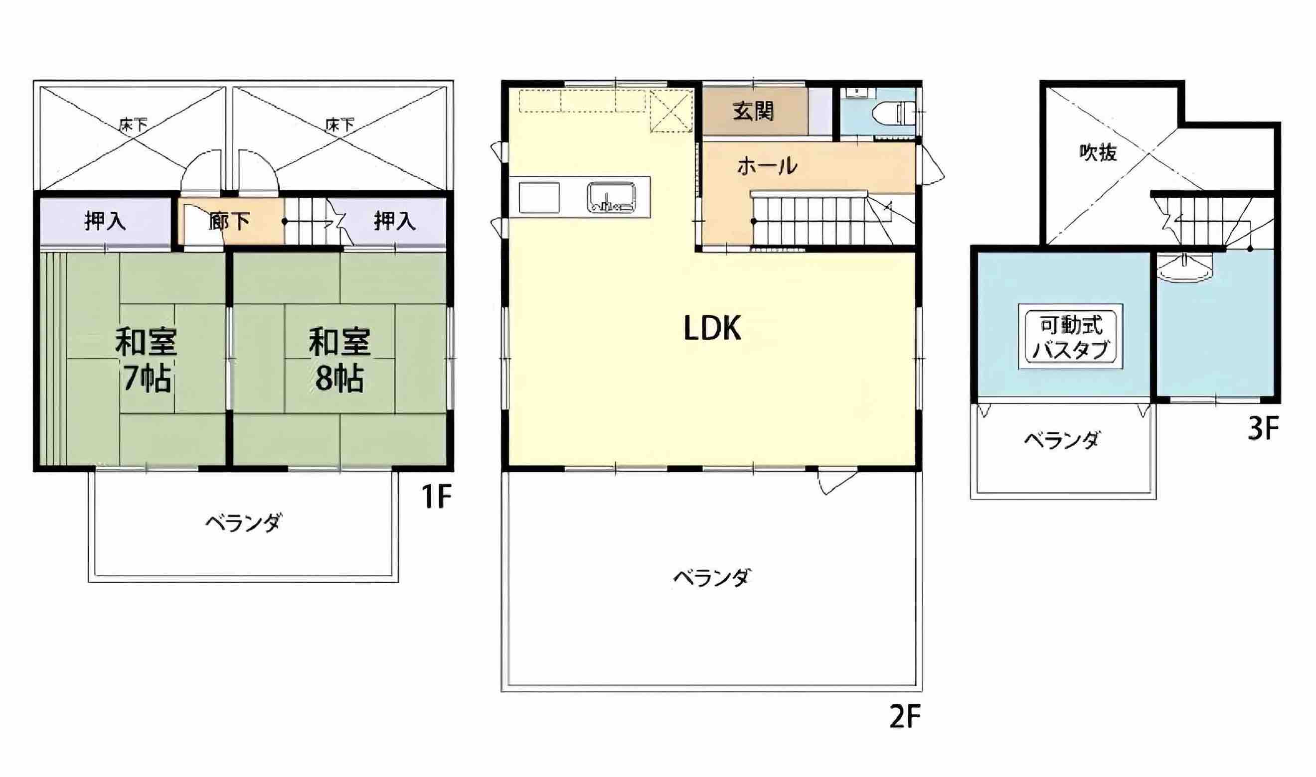 栃木県那須塩原市上塩原の物件の間取り