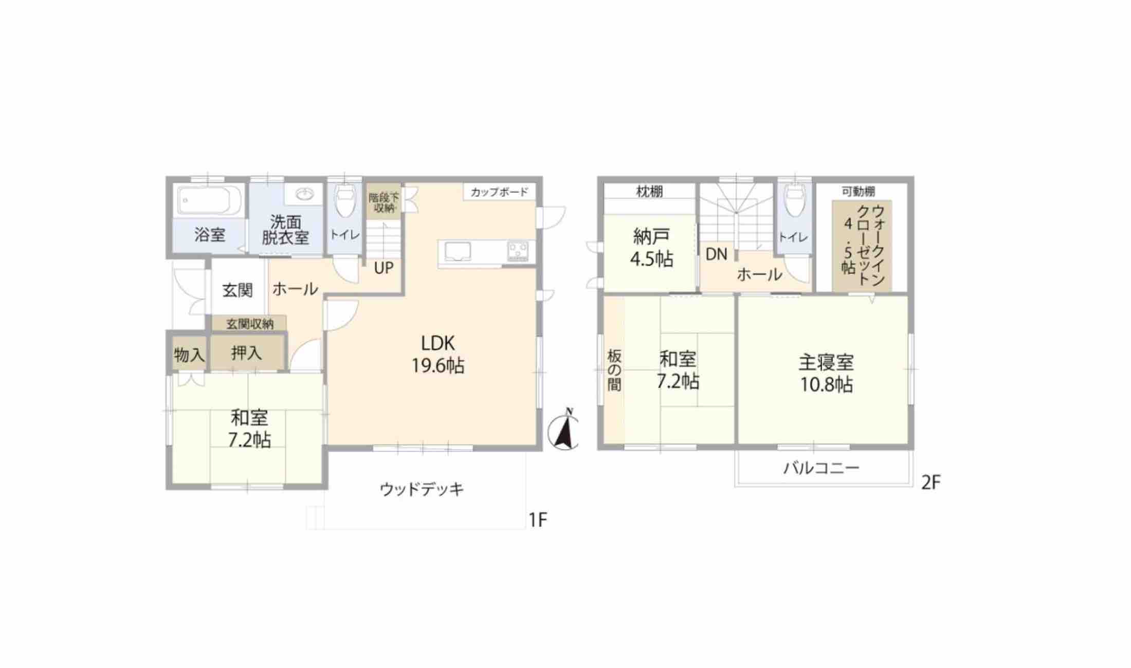 静岡県伊東市富戸の物件の間取り