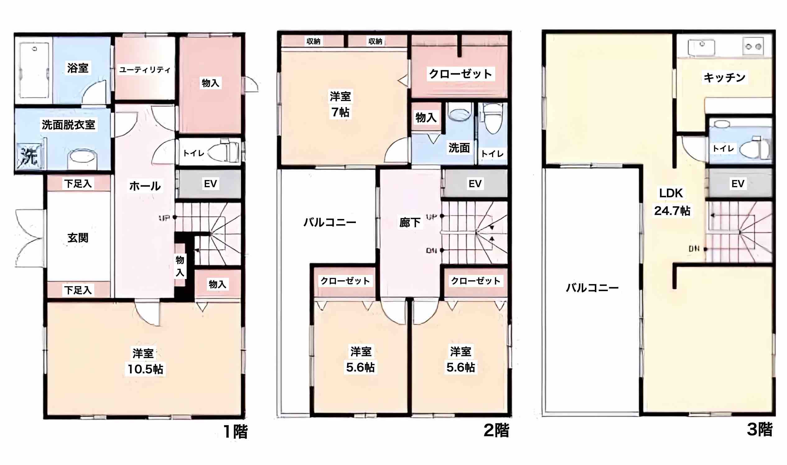 神奈川県三浦郡葉山町の物件の間取り